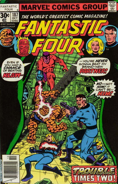 Cover for Fantastic Four (Marvel, 1961 series) #187 [30¢]