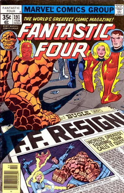 Cover for Fantastic Four (Marvel, 1961 series) #191