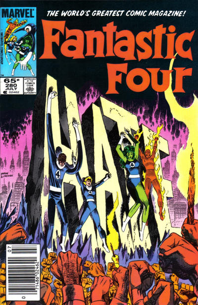 Cover for Fantastic Four (Marvel, 1961 series) #280 [Newsstand]