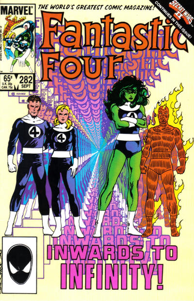 Cover for Fantastic Four (Marvel, 1961 series) #282 [Direct]