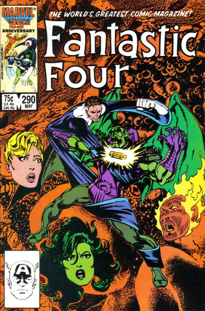 Cover for Fantastic Four (Marvel, 1961 series) #290 [Direct]