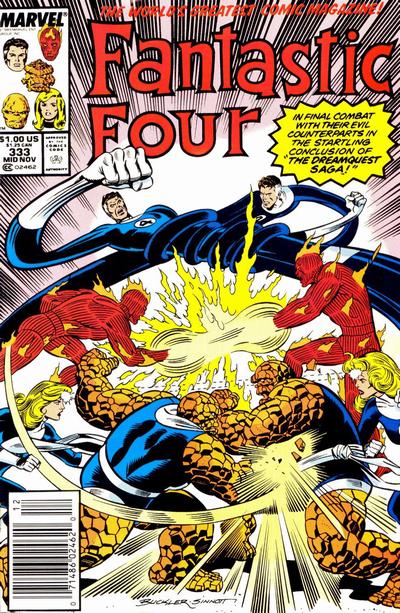 Cover for Fantastic Four (Marvel, 1961 series) #333 [Newsstand]