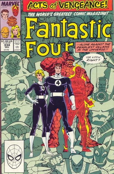 Cover for Fantastic Four (Marvel, 1961 series) #334 [Direct]