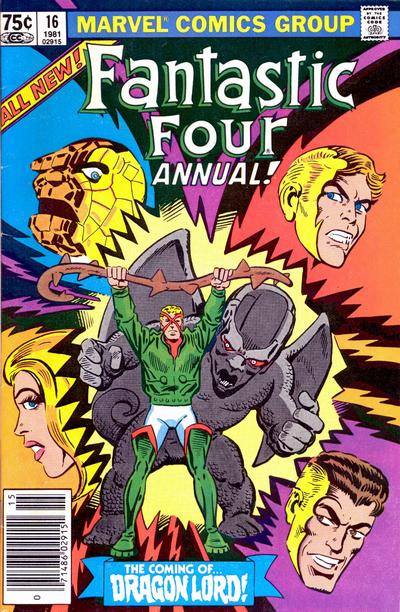 Cover for Fantastic Four Annual (Marvel, 1963 series) #16 [Newsstand]
