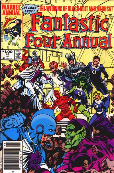 Cover for Fantastic Four Annual (Marvel, 1963 series) #18 [Newsstand]