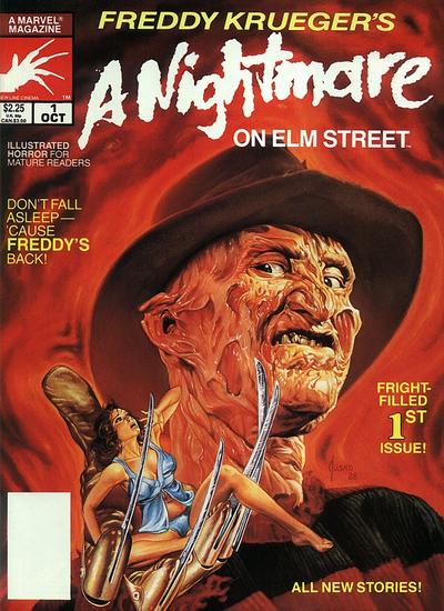 Cover for Freddy Krueger's A Nightmare on Elm Street (Marvel, 1989 series) #1 [Direct]