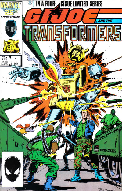 Cover for G.I. Joe and the Transformers (Marvel, 1987 series) #1 [Direct]
