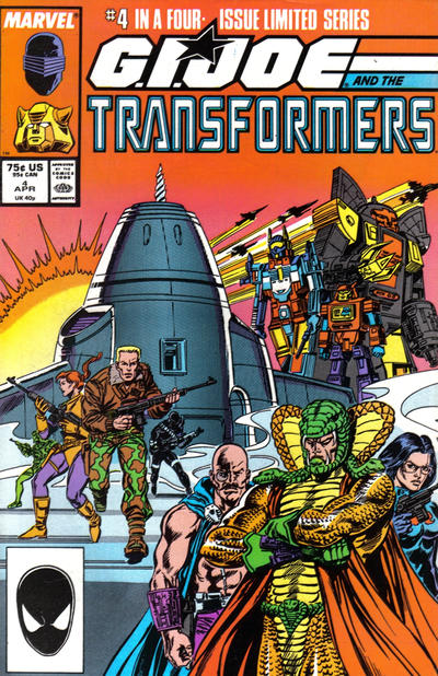 Cover for G.I. Joe and the Transformers (Marvel, 1987 series) #4 [Direct]