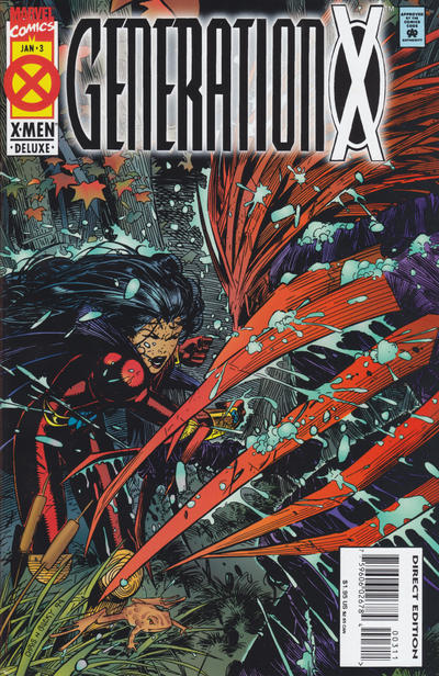 Cover for Generation X (Marvel, 1994 series) #3 [Deluxe Direct Edition]