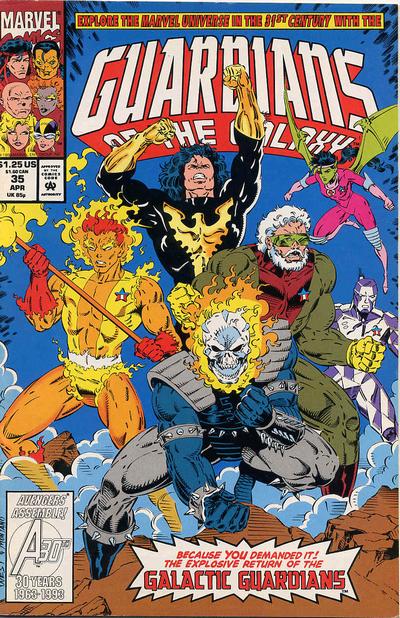 Cover for Guardians of the Galaxy (Marvel, 1990 series) #35