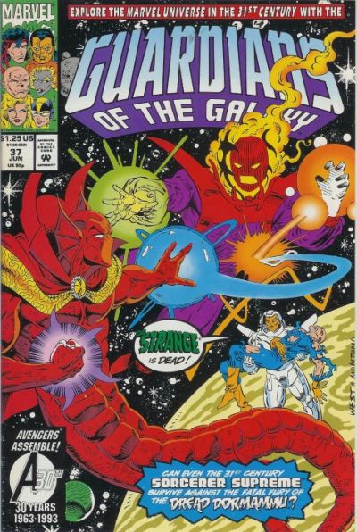 Cover for Guardians of the Galaxy (Marvel, 1990 series) #37