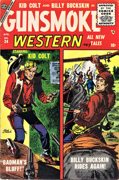 Cover for Gunsmoke Western (Marvel, 1955 series) #34
