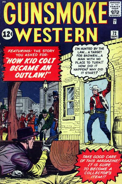 Cover for Gunsmoke Western (Marvel, 1955 series) #72