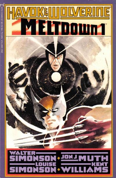 Cover for Havok & Wolverine - Meltdown (Marvel, 1988 series) #1
