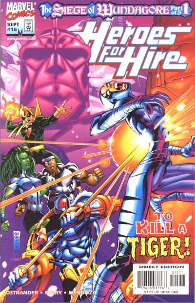 Cover for Heroes for Hire (Marvel, 1997 series) #15 [Direct Edition]