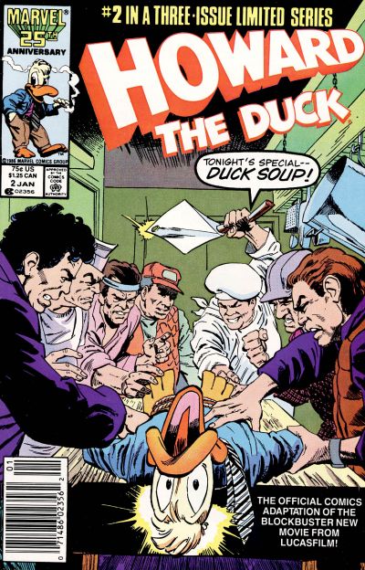 Cover for Howard the Duck: The Movie (Marvel, 1986 series) #2 [Newsstand]