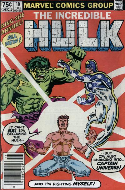 Cover for The Incredible Hulk Annual (Marvel, 1976 series) #10 [Newsstand]