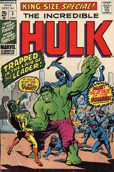 Cover for Incredible Hulk [King Size Special] (Marvel, 1968 series) #3