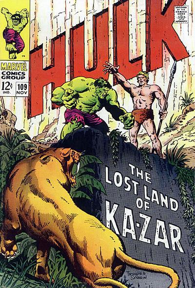 Cover for The Incredible Hulk (Marvel, 1968 series) #109