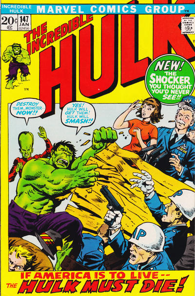 Cover for The Incredible Hulk (Marvel, 1968 series) #147