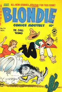 Cover for Blondie Comics Monthly (Harvey, 1950 series) #24