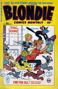 Cover Thumbnail for Blondie Comics Monthly (Harvey, 1950 series) #34