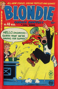Cover Thumbnail for Blondie Comics Monthly (Harvey, 1950 series) #40
