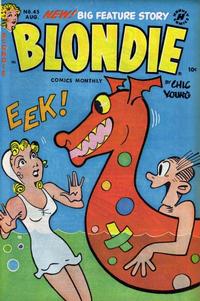 Cover for Blondie Comics Monthly (Harvey, 1950 series) #45