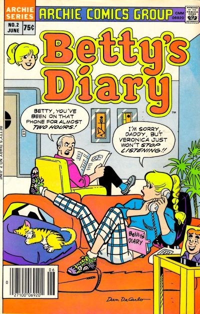 Cover for Betty's Diary (Archie, 1986 series) #2