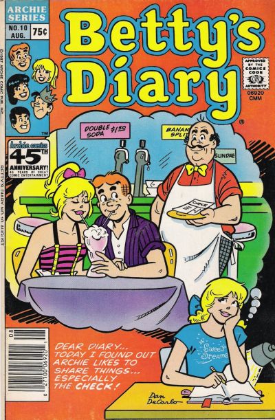 Cover for Betty's Diary (Archie, 1986 series) #10