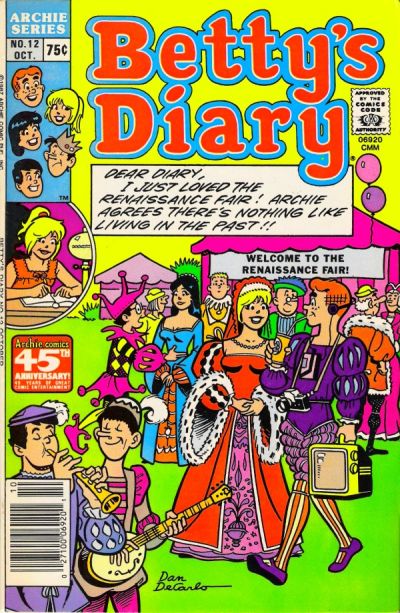 Cover for Betty's Diary (Archie, 1986 series) #12