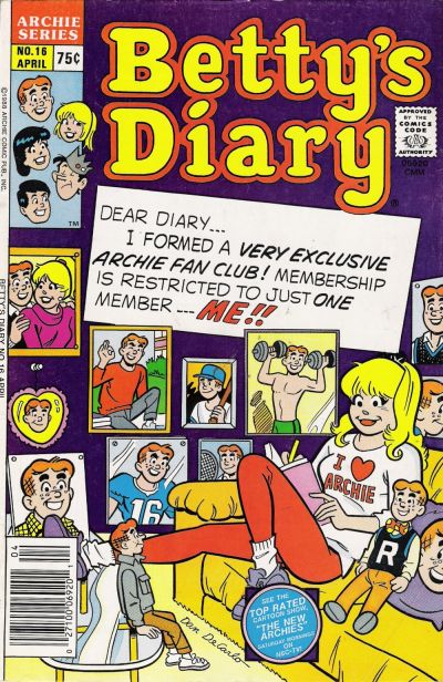 Cover for Betty's Diary (Archie, 1986 series) #16