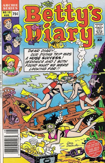 Cover for Betty's Diary (Archie, 1986 series) #19 [Newsstand]