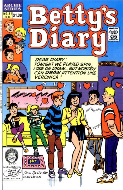Cover for Betty's Diary (Archie, 1986 series) #31 [Direct]