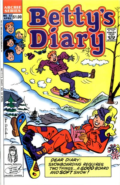 Cover for Betty's Diary (Archie, 1986 series) #32 [Direct]