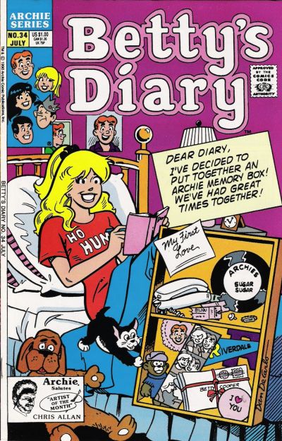 Cover for Betty's Diary (Archie, 1986 series) #34 [Direct]