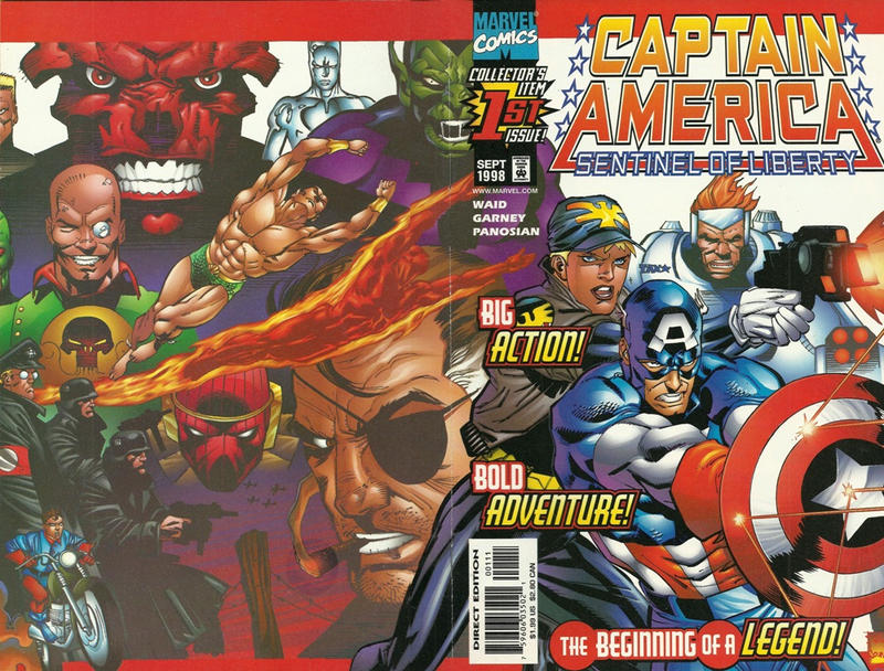 Cover for Captain America: Sentinel of Liberty (Marvel, 1998 series) #1 [Direct Edition]