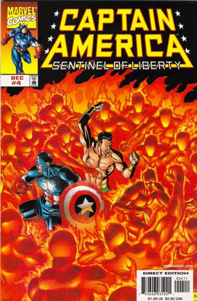 Cover for Captain America: Sentinel of Liberty (Marvel, 1998 series) #4 [Direct Edition]