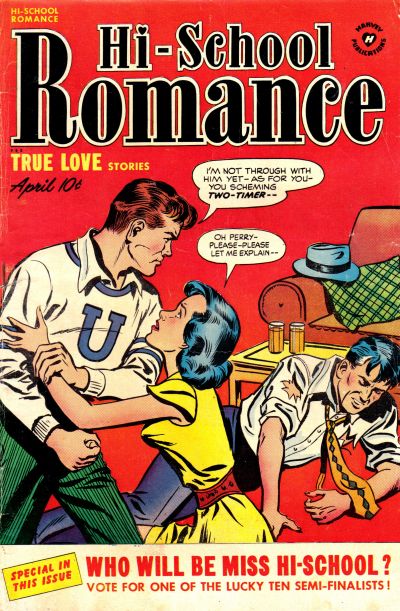 Cover for Hi-School Romance (Harvey, 1949 series) #8