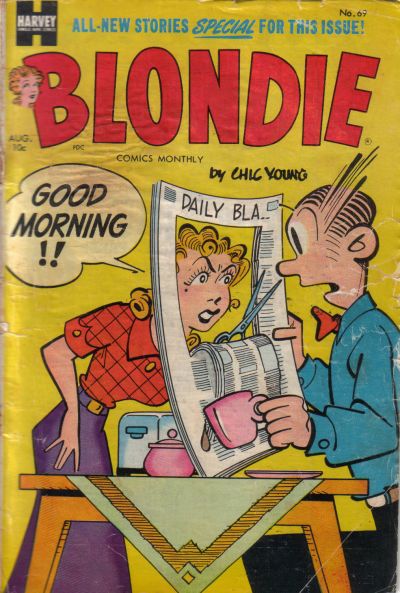 Cover for Blondie Comics Monthly (Harvey, 1950 series) #69