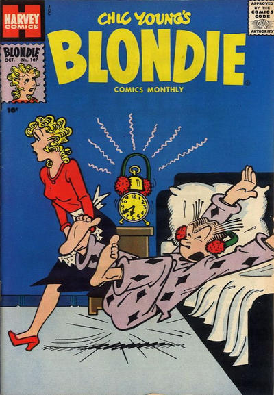 Cover for Blondie Comics Monthly (Harvey, 1950 series) #107