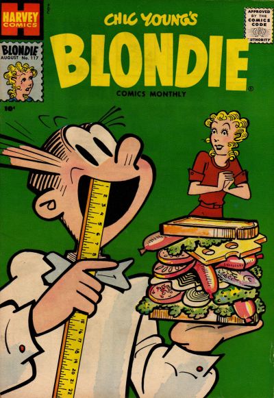 Cover for Blondie Comics Monthly (Harvey, 1950 series) #117