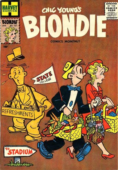Cover for Blondie Comics Monthly (Harvey, 1950 series) #121
