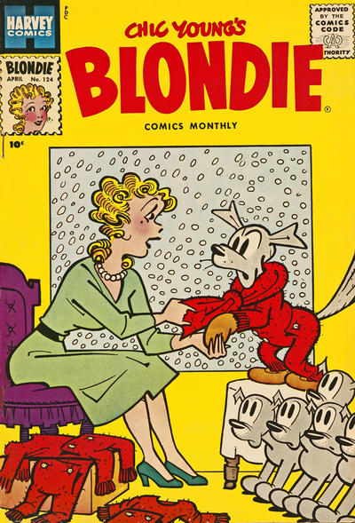 Cover for Blondie Comics Monthly (Harvey, 1950 series) #124