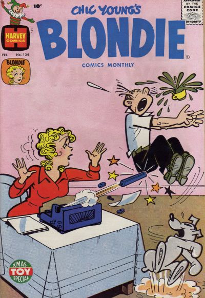 Cover for Blondie Comics Monthly (Harvey, 1950 series) #134