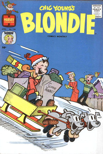 Cover for Blondie Comics Monthly (Harvey, 1950 series) #136