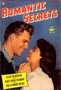 Cover Thumbnail for Romantic Secrets (Fawcett, 1949 series) #22