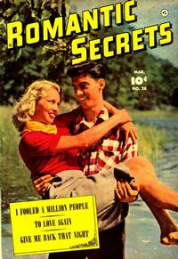 Cover Thumbnail for Romantic Secrets (Fawcett, 1949 series) #28