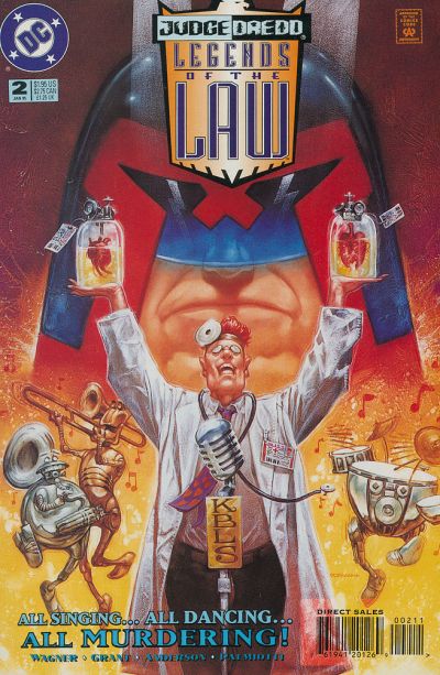 Cover for Judge Dredd: Legends of the Law (DC, 1994 series) #2 [Direct Sales]