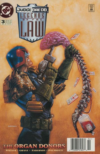 Cover for Judge Dredd: Legends of the Law (DC, 1994 series) #3 [Newsstand]